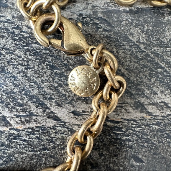 J Crew Teal and Crystal Cluster Flower Necklace - Picture 8 of 8